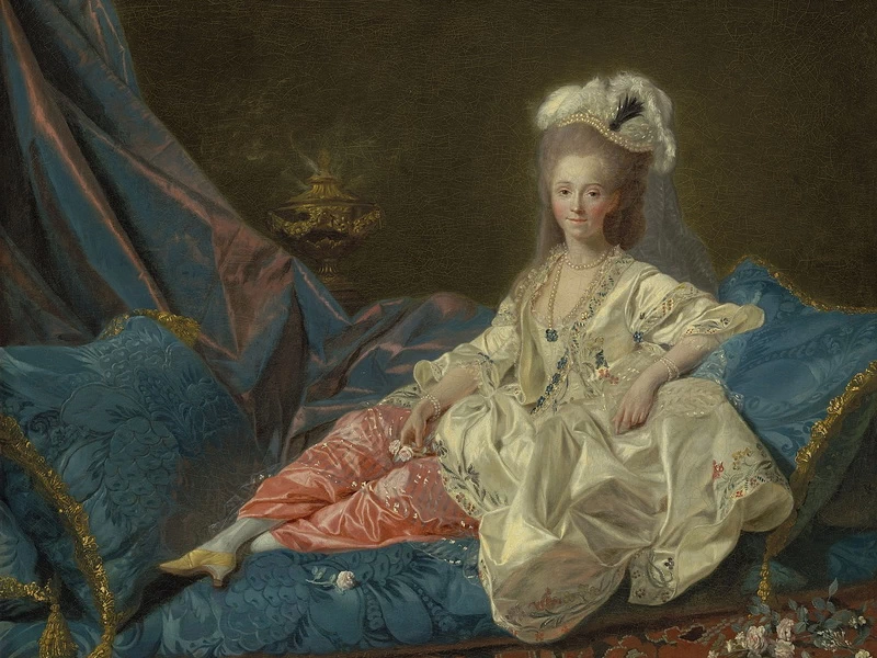 1745-Étienne Aubry - La Turque, Presunto ritratto di Mademoiselle Duthé